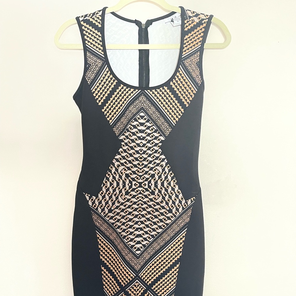 Bar III sleeveless bodycon scuba dress xs